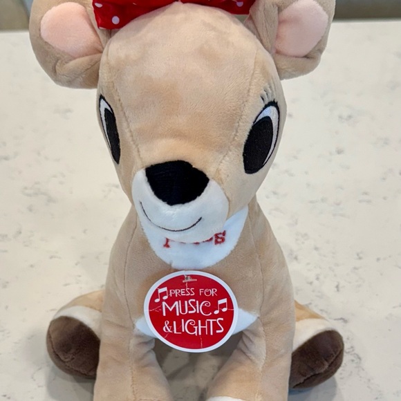 Plush Reindeer Toy with Music and Lights - Picture 1 of 5